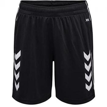 Hummel Pantalones Cortos Core Xk Poly Coach para niños, fabricados en poliéster, diseño ligero y cómodo, con tecnología de secado rápido, ajuste regular y logotipo de Hummel