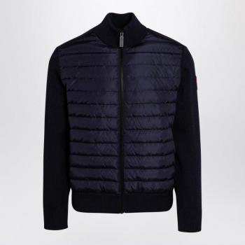 Canada Goose Men's Large Navy Blue Hybridge Knit Puffer Vest