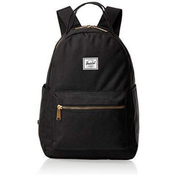 Herschel supply Mochila unisex Nova X-Small, negro y dorado