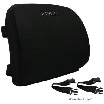 Wahson Cojin Para Lumbares Ortopédico / Respaldo Lumbar - Con Doble Premium Correas Ajustables - Cojín Lumbar Ergonomica Para Aliviar los Dolores de Espalda y Mejorar la Postura - Para el Hogar, Coche, Silla de la Oficina