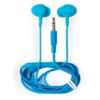 Auriculares intrauditivos con cable y micrófono Tellur Basic Gamma, azules