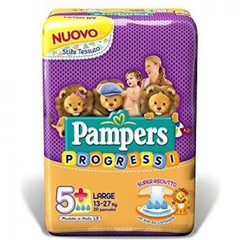 6 x Pampers pannol.B. Progressi Large Talla '5 +' 13 – 27 Kg 20 unidades