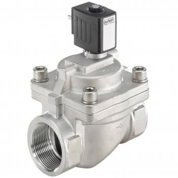 Burkert 6281 EV Solenoid Valve G3/4 NO Stainless Steel FKM 24V DC, 20mm Nominal Width