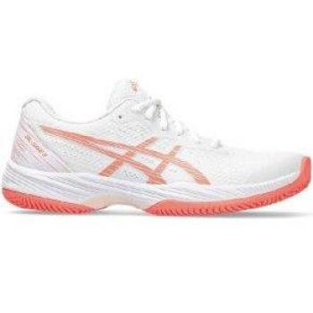Zapatillas de tenis Asics Gel-Game 9 Clay/OC para mujer en blanco/coral