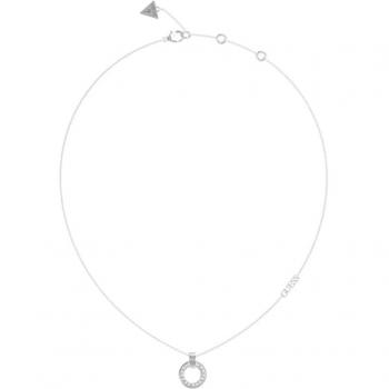 Collar Guess Circle Lights JUBN03159JWRHT-U para Mujer de Acero con Circonitas