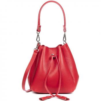 Bolso de mano Mujer en Piel auténtica Dollaro. Made in Italy. Vera Pelle Italiana