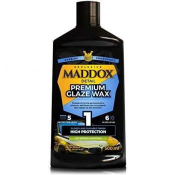 Maddox Detail - Premium Glaze Wax - Cera Carnauba para coche. Brillo Extremo de la pintura del coche. Protege y abrillanta, 500 ml