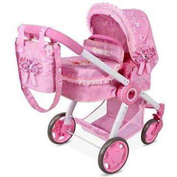 DECUEVAS TOYS- Coche Muñeca 3x1 Plegable Classic Romantic, Multicolor