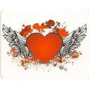 Happy Valentines Day Winged Heart ~ Edible Image Cake Topper by DecoPac