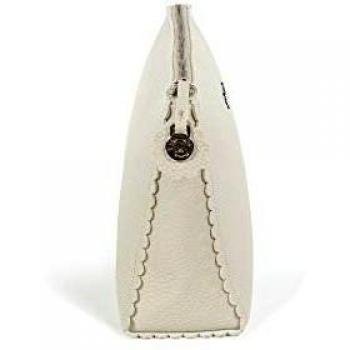 Pasito a Pasito. Neceser de Bebé Biscuit Pequeño. Bolso Organizador para Aseo e higiene del bebé. Práctico y cómodo de Llevar. Eco-Leather Tipo Vacuno Color Beige. Medidas 26 X 17 X 8 cm.
