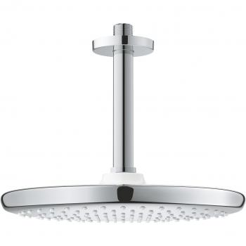 Ducha de techo Grohe Tempesta 250, 142 mm, 1 chorro, Cromo/Blanco
