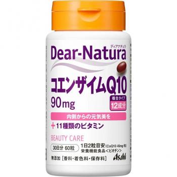 Asahi Dear-Natura Coenzyme Q10 with 11 Vitamins - 60 Soft Capsules for Women