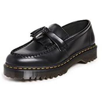 Dr. Martens Adrian Bex Black Leather Loafers for Men and Women, Size 42