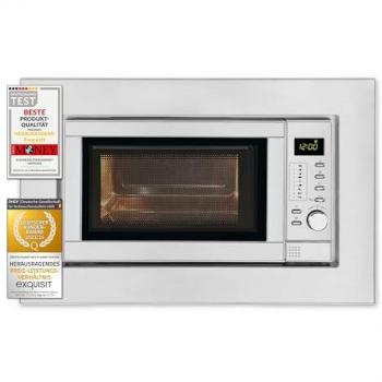 Microondas Integración Exquisit EMW 19-7G, 20 litros, Grill, 900 W Inox