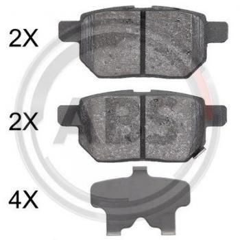 Juego de pastillas de freno A.B.S. 37926 para frenos de disco LEXUS CT