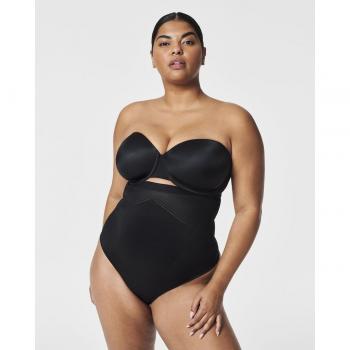 Tanga moldeadora invisible de talle alto para mujer - Negro (XL) - SPANX 2024