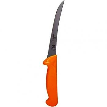 Cuchillo deshuesador Victorinox Swibo 16 cm, hoja curva de acero inoxidable, mango ergonómico de color amarillo