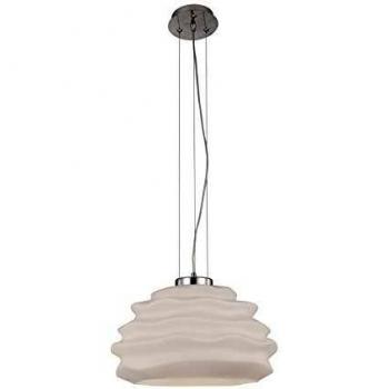 Lámpara Colgante Mantra Nubole Cristal Opal 1 Luz