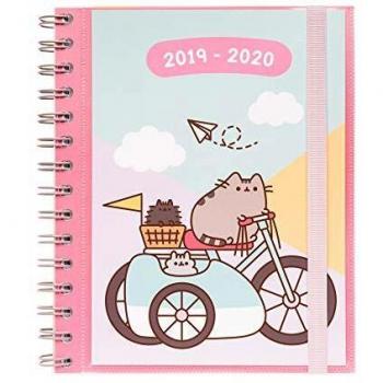 Agenda escolar 2019/2020 semana vista Pusheen Gold