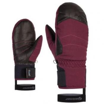 Manoplas Ziener Kalea AS AW (rojo terciopelo) para mujer