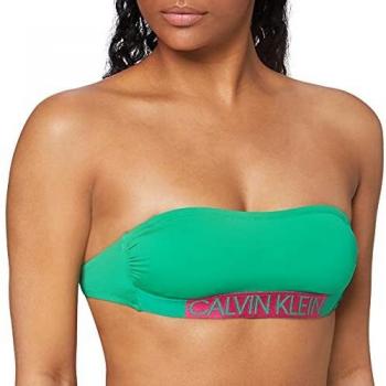 Calvin Klein Bandeau-rp Parte de arriba de bikini, Verde