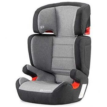 Kinderkraft Silla Coche Isofix JUNIOR FIX, Grupo 2/3, de 15 a 36 kg, Gris