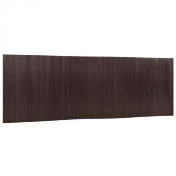 Biombo divisor de bambú marrón oscuro 165x600 cm