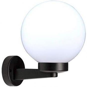 Applique Exterior Esférico PMMA 200mm E27 Blanco IP65 Velamp