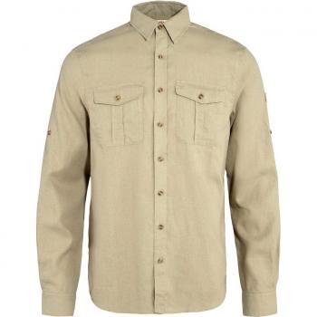 Fjallraven Ovik Travel Long Sleeve Shirt - Men's, Sand Stone, Small