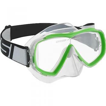 Máscara de Buceo Cressi Estrella Junior, Transparente/Verde, Talla Única, Unisex-Youth