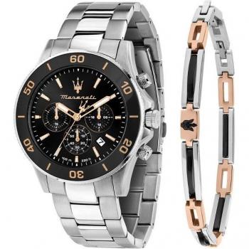 Maserati Competizione - Reloj de hombre Stile R8873600001 de acero con correa plateada