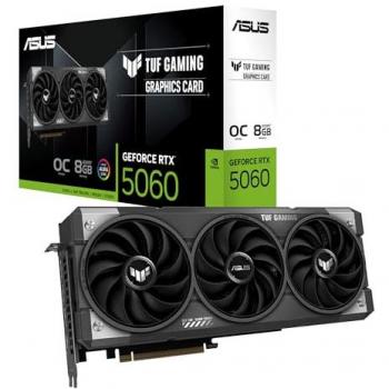ASUS TUF Gaming GeForce RTX 5060 OC Edition 8GB GDDR7 Graphics Card with DLSS 4, PCIe 5.0, and Multiple Display Outputs