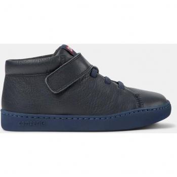 Botines de niños Camper K900251-014 Peu Touring en piel azul con cordones