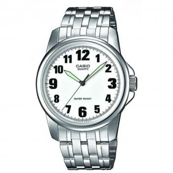 Casio MTP-1260PD-7BEG Unisex Analog Watch - Classic Silver/White Design