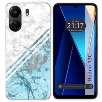 Funda de Silicona para Xiaomi Redmi 13C con Diseño de Mármol 02