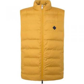 Chaleco Casual Sostenible de Poliéster Reciclado para Hombre en Mostaza - Hackett HM403221