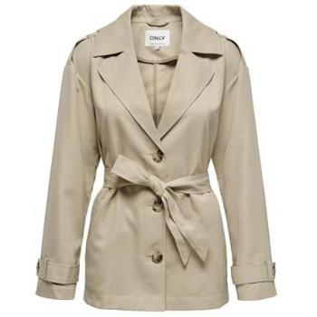 Only Women's Short Trench Coat - Waterproof Humus - Size L