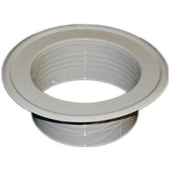 Conducto de Ventilación Metálico SPIROFLEX con Placa de Pared y Espigón Blanco, Diámetro de 180mm