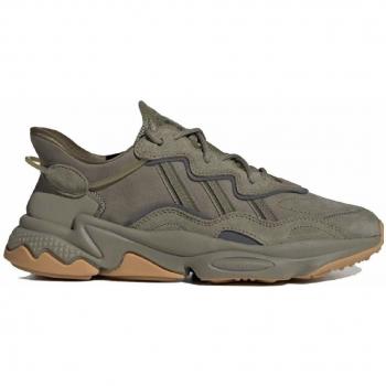 Adidas Ozweego Men's Sneakers - Green/Gray Low Top with Tubular Support