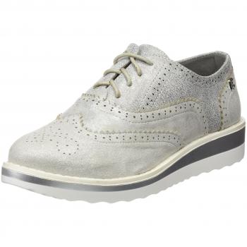 Refresh 64065, Zapatos de Cordones Oxford para Mujer, Plateado