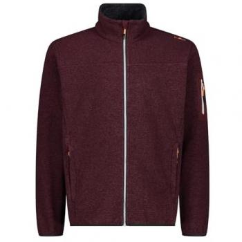 CMP Men's Fleece Jacket 38H2237 - Burgundy, Size 4XL