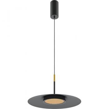 Lámpara Colgante LED Maytoni Ø 35 cm, Negro, Aluminio