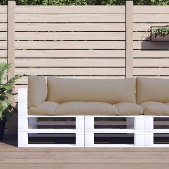 Taupe Fabric 3-Piece Pallet Sofa Cushion Set