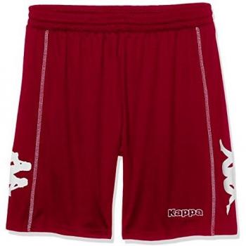 Kappa Alba Short Pantalones cortos, Niños, Burdeos/Blanco, YXL