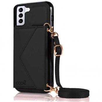 Funda Colgante Wallet Negra Cool para Samsung Galaxy S21 Plus
