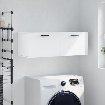 Gabinete de pared blanco 100x36,5x35 cm madera multicapa Vidaxl