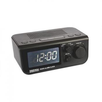 Daewoo DCR-48B Reloj Digital Negro - Radio