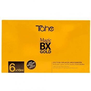 Tahe Magic Bx Gold Tratamiento Capilar Concentrado Redensificador Y Ultranutritivo 6 Viales De 10 Ml, 60 Mililitro