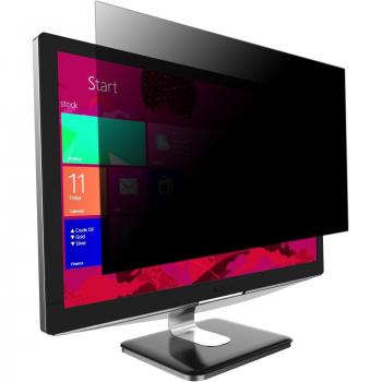 V7 PS24.0W9A2-2E 24 Frameless Display Privacy Filter with Cleaning Cloth and Mounting Straps