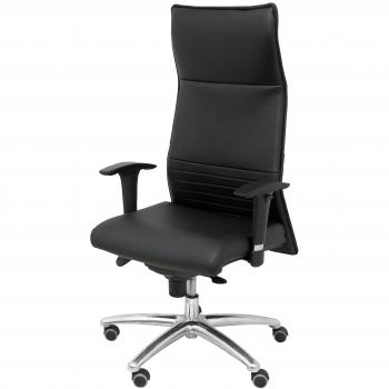 Sillón de Piel Negro Albacete XL, Soporte hasta 160kg, Talla Única para Oficina